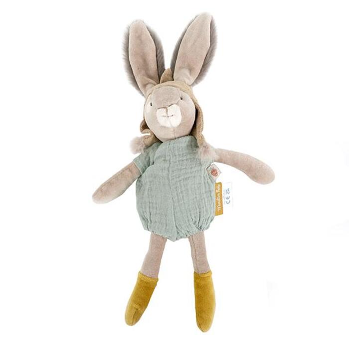 [678021] 토끼 인형 27cm rabbit with sage green cotton